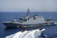 Italian Navy ITS Comandante Foscari Poster Print showcasing an offshore patrol vessel.