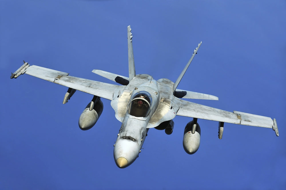 F/A-18 Hornet in action during a Rim of the Pacific mission poster print