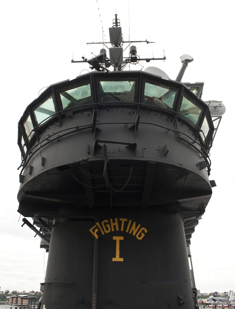 USS Intrepid Front Section Poster Print during Air Force Week Ceremony