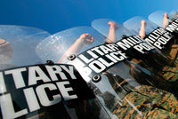 Marines Practice Riot Control Techniques Poster Print showcasing military discipline.