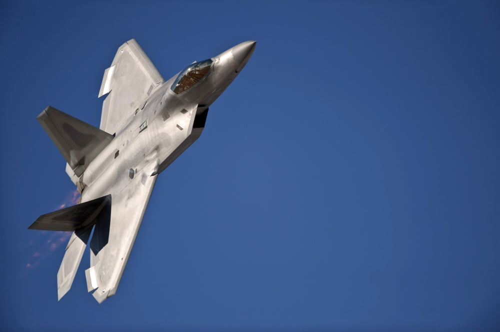 F-22 Raptor Aircraft Performing at Aviation Nation 2010 Poster Print