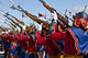 The Mongolian State Honor Guard performing at Khaan Quest Opening Ceremony poster print.