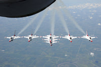 U.S. Air Force Thunderbird Formation Poster Print showcasing aerial maneuvers.