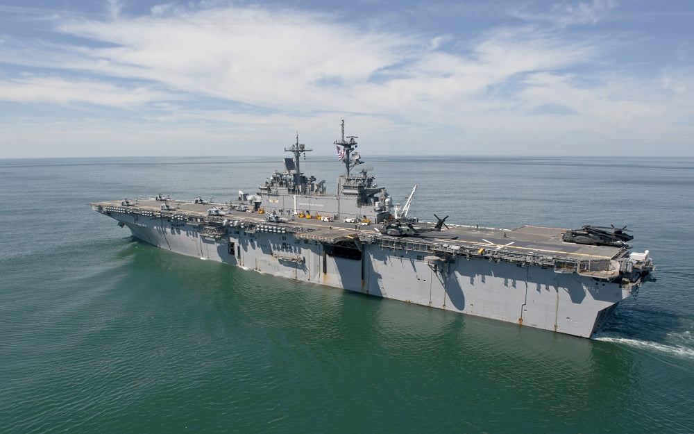 USS Wasp Amphibious Assault Ship Transit Poster Print
