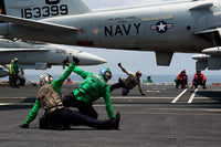 EA-6B Prowler launch approval poster print aboard USS John C. Stennis