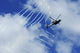 HH-60H Sea Hawk helicopter releasing countermeasure flares poster print.