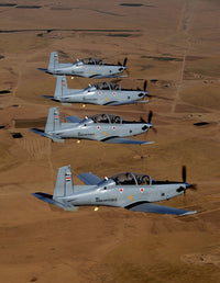 Iraqi Air Force T-6 Texan Trainer Aircraft Poster Print over Tikrit, Iraq