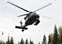 HH-60G Pave Hawk helicopter landing poster print