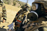 Seabees Conduct Decontamination Wash Down Poster Print 17x11.