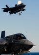 F-35B Lightning II variants landing on USS Wasp poster print