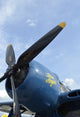 F8F Bearcat Propeller Low Angle View Poster Print