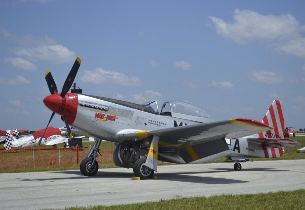 North American F-51D Mustang Poster Print showcasing aviation history.