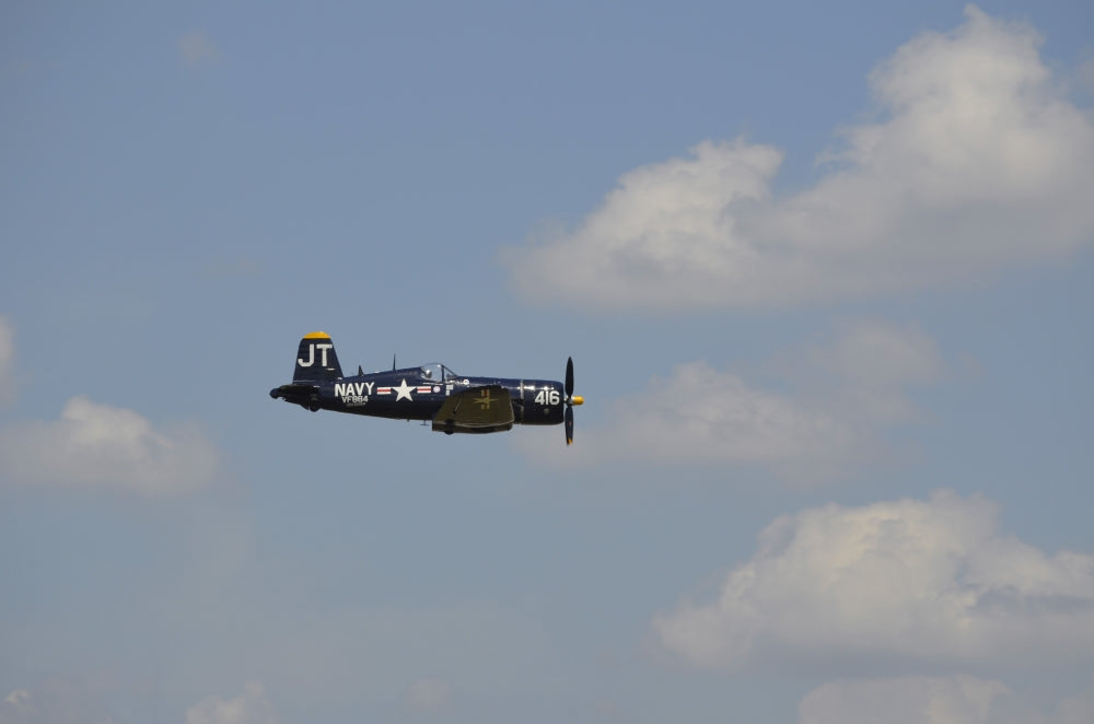 Vought F4U Corsair in flight poster print