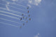 Team RV Aerobatics Team performing aerial maneuvers poster print