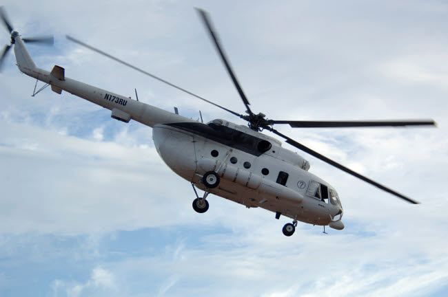 US Air Force Mi-8 Hip Helicopter Poster Print showcasing military aviation.