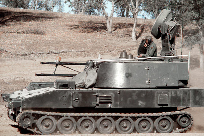 Anti-Aircraft Guns Mounted on M109 Chassis Poster Print