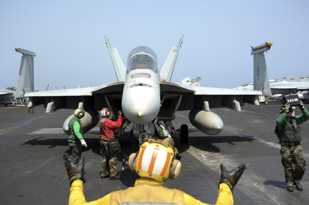 F/A-18F Super Hornet Aircraft Director Poster Print