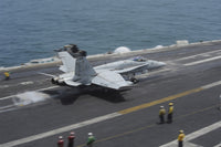 F/A-18C Hornet launching from USS Dwight D. Eisenhower Poster Print