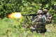 Soldiers from the Croatian Army returning fire during Immediate Response 2012 poster print.