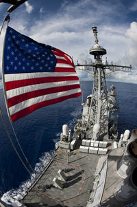USS Cowpens Ticonderoga-class cruiser poster print from September 9, 2012