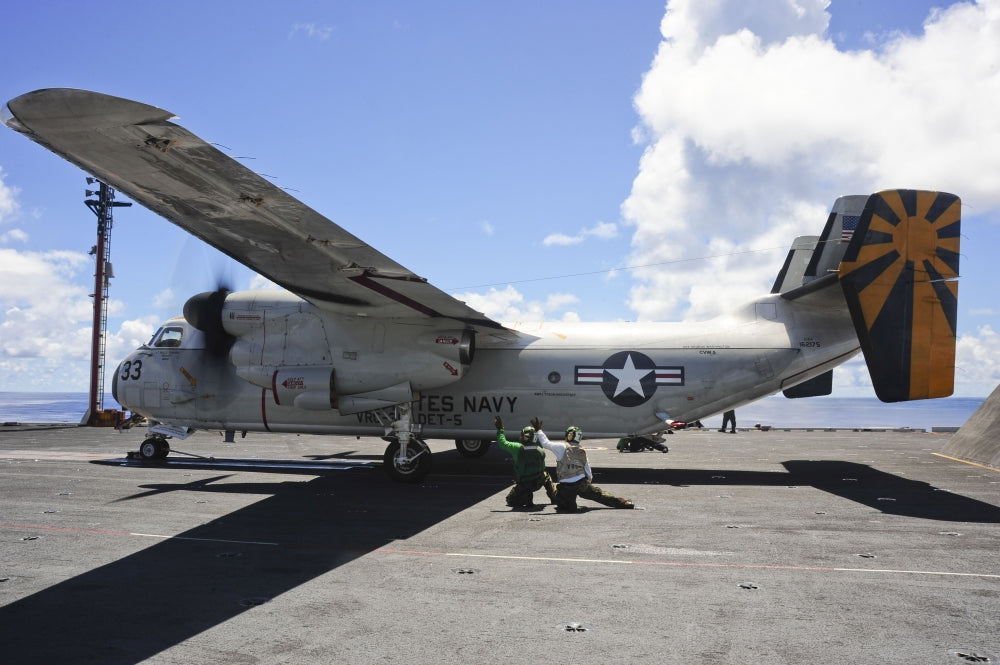 C-2A Greyhound launch from USS George Washington poster print.
