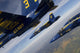 F/A-18 Hornets of the Blue Angels flying in formation over Colorado.