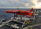 BQM-74E drone launching from the flight deck of USS Underwood poster print.