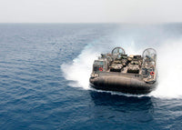 Landing Craft Air Cushion Poster Print transiting the Gulf of Aden