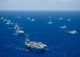 Rim of the Pacific Exercise ships and submarines poster print
