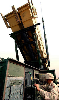 US Army soldier checking MIM-104 Patriot Missile System poster print