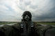 Aerial combat photographer self-portrait over New Orleans poster print