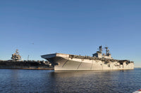 USS Bataan arrives at Naval Station Mayport Poster Print by Stocktrek Images