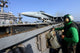 Aviation Boatswain's Mate launching F/A-18C Hornet from USS John C. Stennis poster print.