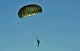 US Army paratrooper participating in a personnel drop poster print
