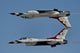 Thunderbirds Calypso Pass Poster Print showcasing aerial performance at Nellis Air Force Base.