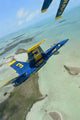 F/A-18 Hornet Blue Angels Poster Print flying over the Florida Keys