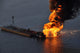 Natural gas pipeline fire poster print by Stocktrek Images.