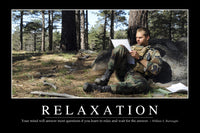 Relaxation Inspirational Quote Poster by William S. Burroughs
