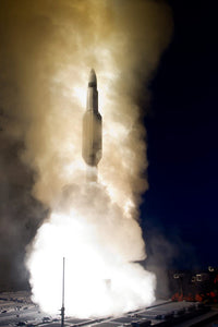 A Standard Missile-3 launched from USS Lake Erie poster print.