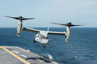 MV-22B Osprey landing aboard USS Wasp poster print.