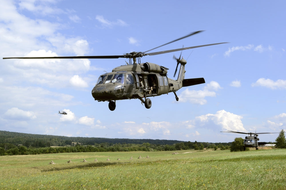 U.S. Soldiers conducting air movement training in Grafenwoehr, Germany poster print.