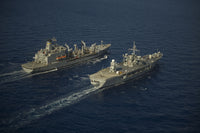 USNS Leroy Grumman Replenishment at Sea Poster Print