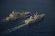 USNS Leroy Grumman Replenishment at Sea Poster Print