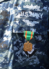 Navy and Marine Corps Achievement Medal US Navy Uniform Poster Print
