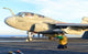 EA-6B Prowler preparing to launch from USS Ronald Reagan poster print.