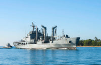 ROK Hwacheon fast combat support ship poster print showcasing maritime engineering