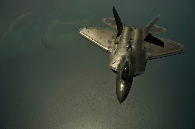 US Air Force F-22 Raptor Poster Print by Stocktrek Images