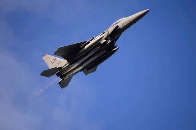 US Air Force F-15E Strike Eagle Poster Print by Stocktrek Images