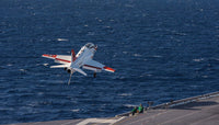 US Navy T-45C Goshawk performing a touch-and-go landing poster print.