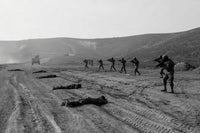 Students training at an Afghan National Army commando qualification course poster print.